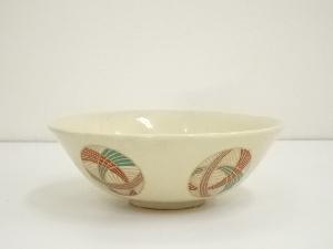 京焼　加藤昌山造　色絵鞠平茶碗